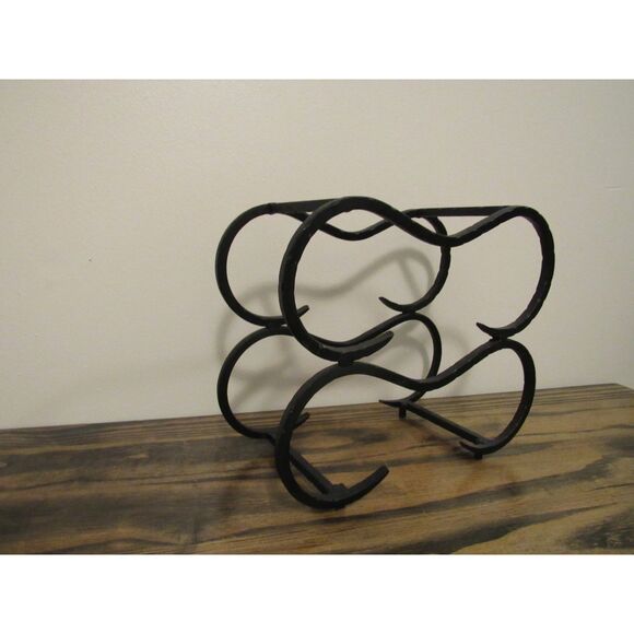Vintage Wrought Iron Scrolling Wine Rack, Circa 1970s MCM - Picture 5 of 7